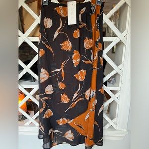 Sienna Sky Sheer Over Poly Skirt